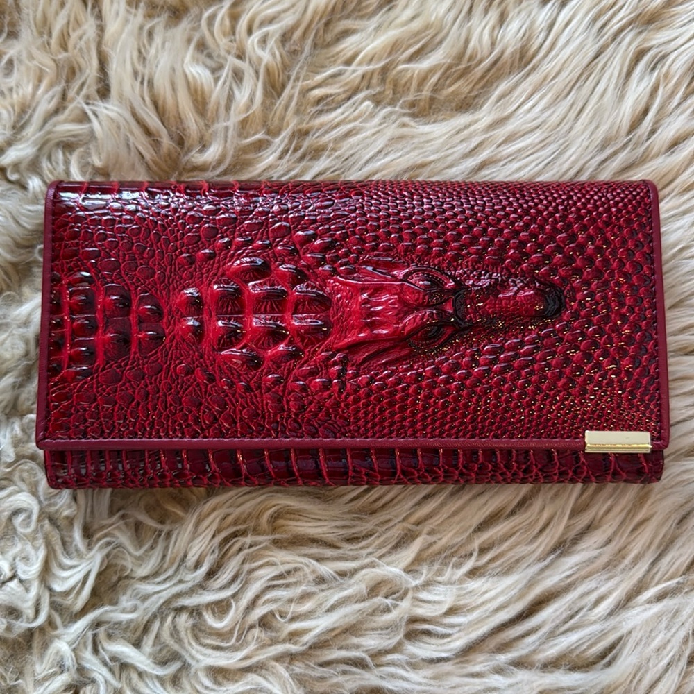 Elegant Red Clutch Wallet
